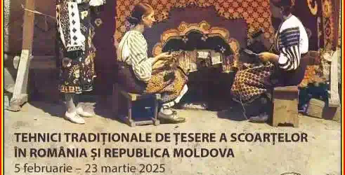 Tehnici tradiționale de țesere a scoarțelor expoziție muzeul țăranului român