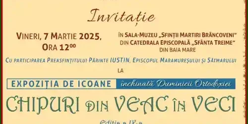 Expoziția de Icoane Chipuri din veac, în veci 2025 Catedrala Baia Mare